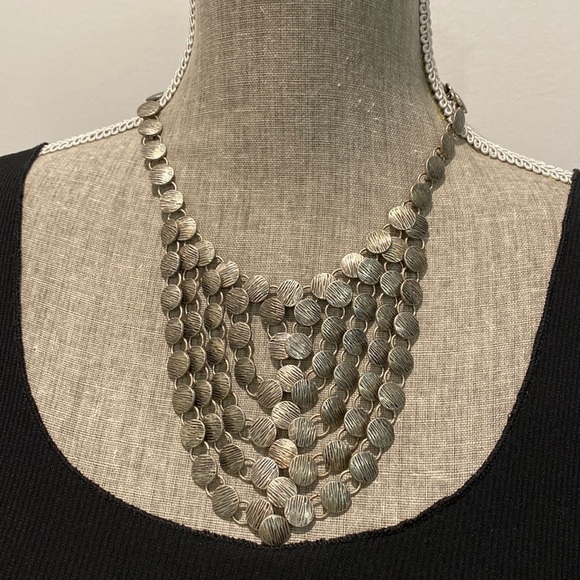 Joe Fresh Jewelry - Silver Metal Statement Drop Necklace